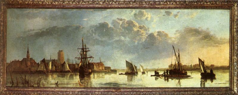 CUYP, Aelbert View on the Maas at Dordrecht Norge oil painting art